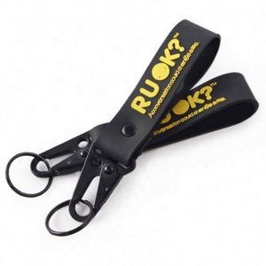 Custom <b>Keychains</b> in Bulk Logo Soft Rubber Key Chain Wristlet <b>Personalized</b> Design 3D Wrist Custom Keychain - Product Image 5