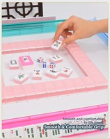 Juego de Fichas de Mahjong de Melamina de Lujo, Translúcidas, con Acabado Brillante y Cristalino, Duraderas y Ecológicas para Juegos de Mesa Modernos