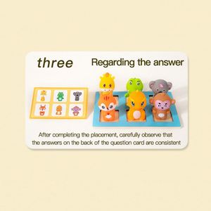 Fine Motor Sorting <b>Games</b> Sensory Fidget Toy <b>Gift</b> Safe Rubber Animal Figures Matching Toys Set - Product Image 5
