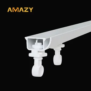 Ceiling Mounted Metal Curtain Track Curtain Track Fixing Widely Application Aluminium Curtain Rails