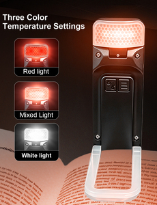 Lampe de lecture portable à logo personnalisé, petite, avec bras réglable, lumière LED pour la lecture nocturne dans la chambre et l'utilisation sur le bureau - Product Image 2