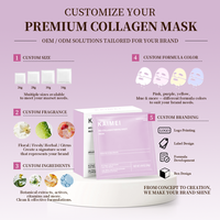 Masque en feuille de collagène raffermissant de haute qualité PDRN, films en gel anti-âge et anti-rides, vente en gros d'usine, OEM, logo personnalisé