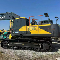 Excavatrice hydraulique Volvo EC380 d'occasion, machine de terrassement robuste pour l'exploitation minière et la construction