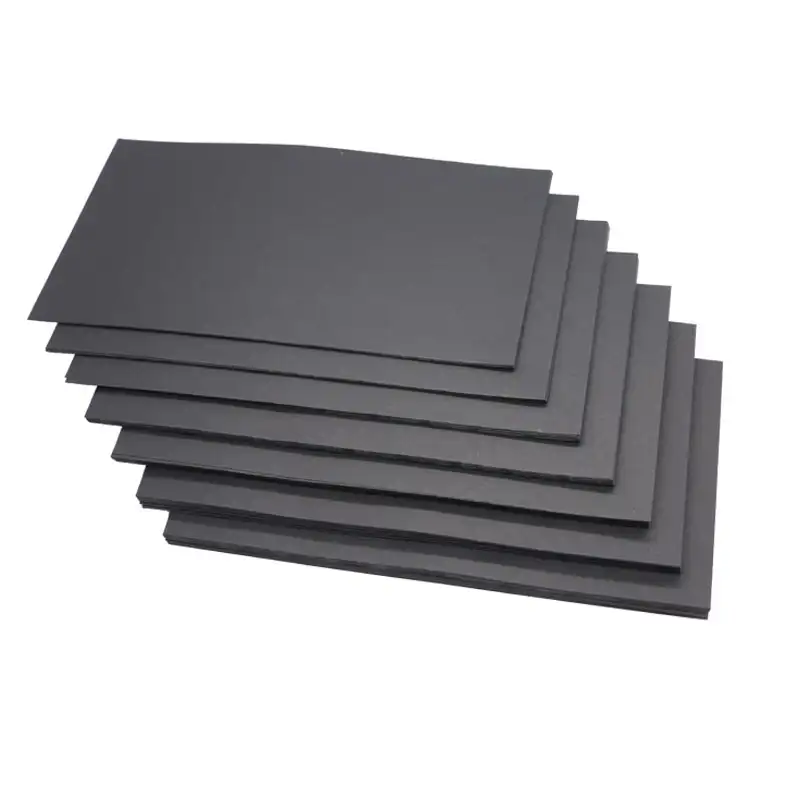 Высококачественный двусторонний черный картонный лист на заказ, картонный черный картонный картон с покрытием из крафт-бумаги