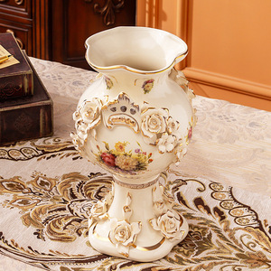 Vase en céramique à manche de luxe-Pièce de décoration intérieure de style européen - Product Image 3