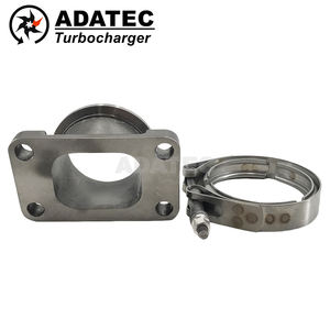 Brida de adaptador Turbo para T3 <span class=keywords><strong>T4</strong></span> T25 a Vband Conversión de colector de conversión de acero inoxidable - Product Image 6