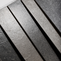 Carreaux de sol en céramique gris mat modernes 600x600mm, aspect pierre granit, antidérapants, durables, 9mm d'épaisseur, pour zones à faible humidité