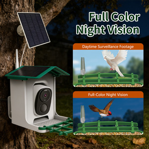 Mangeoire à oiseaux intelligente <span class=keywords><strong>solaire</strong></span> Premium Baiyi BD015 avec caméra Wi-Fi HD couleur pour surveillance à distance des oiseaux domestiques en extérieur - Product Image 4