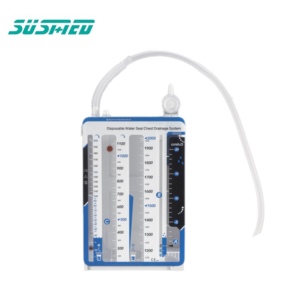 Sistem Drainase Thoracic PVC sekali pakai dengan segel air dan desain satu/dua ruang untuk drainase luka dada - Product Image 6