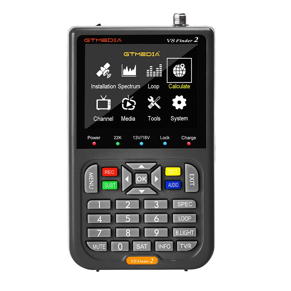 V8 Finder2 Digitale Satelliet Finder Dvb S2x/S2/S Antenne Spectrum Lus Zoeken 3.5 Inch Hd Lcd Tv Ontvanger