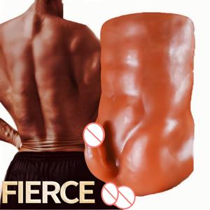 ถ้วยซิลิโคนสำหรับผู้ชาย masturbator ครึ่งร่างกายพร้อมบั้นท้ายขนาดใหญ่และทางด้านหลังเครื่องบินสำหรับผู้หญิงรักร่วมเพศ - Product Image 6