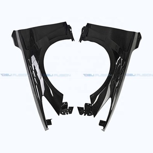 สำหรับ Infiniti Q50 Q50S V37 DLF ปี 2014-2020 ชุดแต่งคาร์บอนไฟเบอร์แบบ V สำหรับแผงบังโคลนหน้าพร้อมช่องระบายอากาศด้านบน - Product Image 4