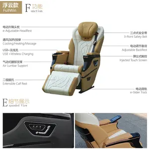 RV Limousine elettrico regolabile ventilazione modificata Toyota Hiace Car VIP VAN sedili di lusso