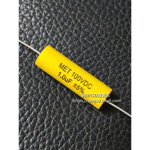 Condensateur axial à film 100Vdc 1.0Uf de qualité audio haute fidélité - Product Image 1