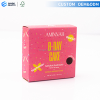 FAVORCRAFTS – Nouveaux emballages pliables portables et recyclables carrés personnalisés pour produits de soin personnel, cosmétiques et savons