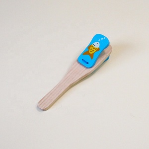 Instrumento de Percusión de Mano para Niños, Castañuelas con Mango para Bebés, Claqueta, Ayuda para la Enseñanza <span class=keywords><strong>Musical</strong></span>, Juguetes - Product Image 5