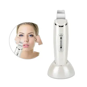 Handheld ABS Skin Scrubber Cleaner Personal Ultrasonic Sonic Vibration for Home Use Spa Facial Massage Cleansing Brush US Plug