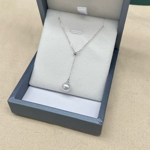 <span class=keywords><strong>Cadena</strong></span> de plata S925 blanca impecable de alto brillo <span class=keywords><strong>con</strong></span> colgante de perla Akoya de agua dulce Natural 4A, collar de regalo para mujer - Product Image 1
