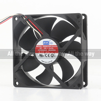 Ventilateur de refroidissement AVC 5V 24V 48V DC12V 0.41A AC EC 9225 92X92X25MM 9CM PWM Contrôle de la température Haut volume d'air Châssis CPU DS09225R12H
