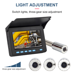Écran HD 4,3 pouces avec caméra de tuyau de vidange étanche IP68 DVR 16GB sous-marine jusqu'à 10m endoscopes d'inspection des égouts pour <span class=keywords><strong>plombier</strong></span> - Product Image 5