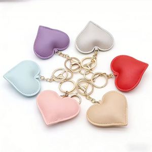 Wholesale Pu Leather Shape Keychain Fashion <b>Bag</b> Charm Car Pendant Cute Heart <b>Key</b> <b>Ring</b> Accessories - Product Image 4
