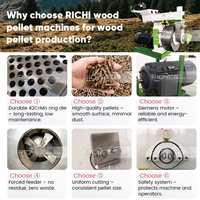 Liste de prix des machines à fabriquer des granulés de bois RICHI - Machine de granulation à haute efficacité pour la production de granulés de bois