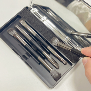 ชุดแปรงแต่งหน้าหัวคู่4ชิ้นพร้อมแปรงอายแชโดว์กระจก - Product Image 5