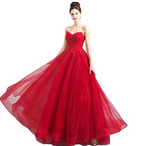 थोक आधुनिक मातृत्व ग्रीष्मकालीन सैटिन लाल औपचारिक-लाइन फ्लोर-लंबाई वाली गेंद की गाउन मां दुल्हन दुल्हन दुल्हन दुल्हन दुल्हन दुल्हन की पोशाक - Product Image 6