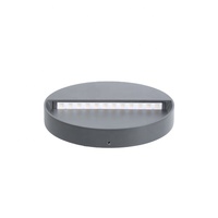 Lumière d'escalier LED murale intérieure/extérieure en aluminium au design moderne, étanche IP65, noir/gris, pour couloir, escalier, passage