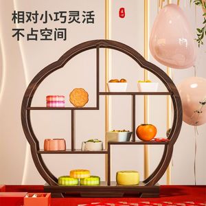 Estante de exhibición antiguo con función de rotación para arreglos de mesa de boda y decoraciones de estilo chino - Product Image 1