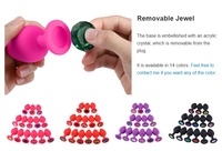 Popula 3 pièces produits de massage de masturbation cristal bijoux forme de coeur silicone jouets sexuels anal bout à bout énorme ensemble de plug anal