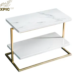 Hotel Decoration Marble Jewelry Organizer Tray Beige Marble Shower Tray