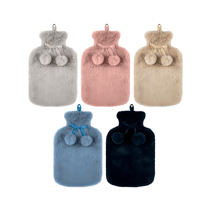 hot and cold hot water bottles rubber wholesale and colorful hot water bag fur cover