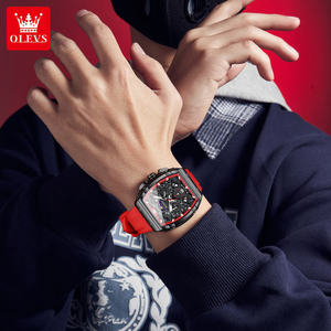   Montre-bracelet pour homme à quartz étanche avec phases de lune, chronographe multifonctionnel lumineux, personnalisable avec logo OEM/ODM - Référence 2942 - Product Image 4