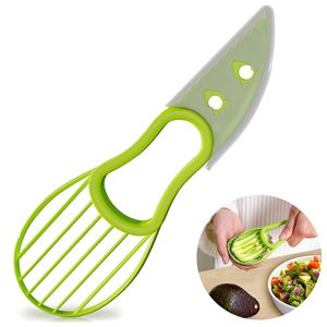 Couteau coupeur d'avocat 3 en 1 en plastique écologique pour la cuisine - Product Image 1