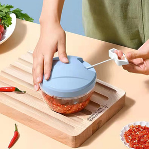 Extractor de ajo, trituradora de ajo, rebanadora de verduras, batidor de huevos, Mini picadora de ajo multifuncional, Mini picadora de alimentos <span class=keywords><strong>auxiliar</strong></span> - Product Image 2