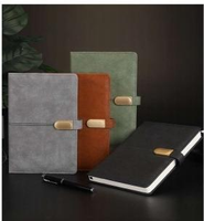 Carnet A5 en cuir PU personnalisable avec boucle métallique, couverture rigide, agenda professionnel, papeterie, cadeau de bureau ou scolaire, journal à pages lignées