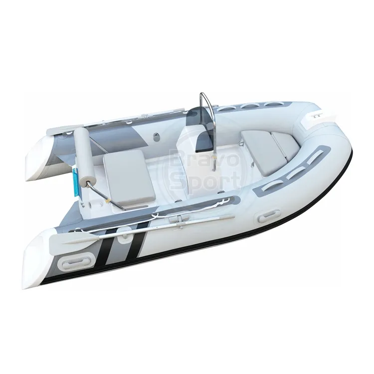 CE alta velocidad 11ft RIB 330 PVC/Hypalon/Orca doble profundo V fibra de vidrio casco rígido inflable RIB barco