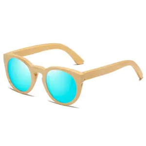 Summer Holiday 100% UV400 Protection Polarized TAC Lens Men Women Engraved Your Own Logo Natural Wood Bamboo Sunglasses