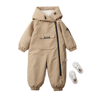 Combinaison de ski d'hiver pour adulte, imperméable, isolée, une pièce, thermique, chaude, coupe-vent, combinaison de plein air avec fermeture éclair, fabrication OEM - Product Image 1
