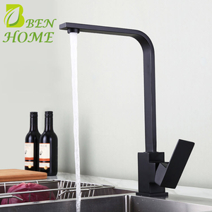 304 SS Rubinetto Da <span class=keywords><strong>Cucina</strong></span> <span class=keywords><strong>Nero</strong></span> Rubinetto Della <span class=keywords><strong>Cucina</strong></span> Quadrato - Product Image 3