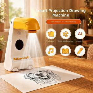Proyector de dibujo Doodle Beam T100 para niños, juguete educativo con luces y plantillas, de 3 a 6 años - Product Image 3