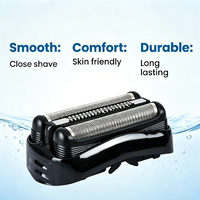 Tête de rasoir à grille de rechange étanche rechargeable par USB compatible avec Braun Série 3 21B pour le visage et le corps