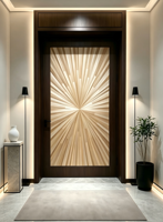 Panneau de parquet en paille de blé fait main Kisswood - Design moderne avec solutions graphiques pour salon et hôtel