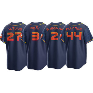 Camisetas de Béisbol Cosidas de la Ciudad Espacial <span class=keywords><strong>2022</strong></span>, Houston 27 José Altuve 44 Yordan Álvarez 2 Alex Bregman 3 Jeremy Peña - Product Image 3