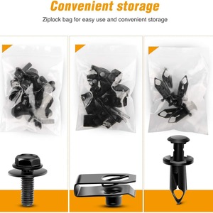 Winning Journey Plastic Car Fastener <b>Clips</b> 35pcs For Ford Gm Vehicles Automotive <b>Trim</b> Retainer Insert Size 8mm 13mm - Product Image 4