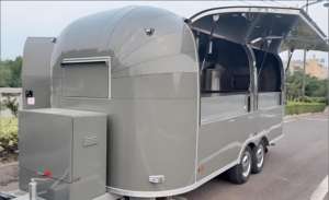 Camion de restauration de style Floride, construction en acier inoxydable et aluminium, hotte de ventilation conforme aux normes sanitaires américaines pour les bonbons et les chips - Product Image 2