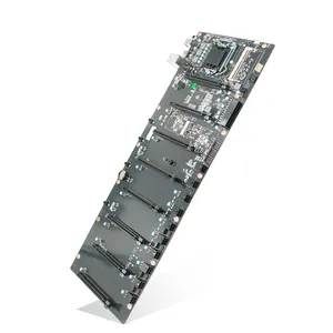 Placa-mãe industrial Zunsia 8*PCIE 16X Slot LGA 1150 B85 DDR3 16GB SSD i3-i5-i7/Pentium/Celeron ATX placa-mãe para computador GPU