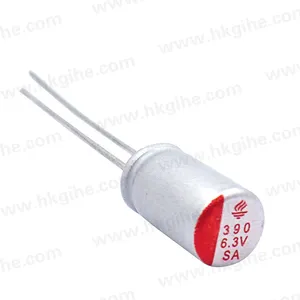 BOM list Long load life Aluminum electrolytic solid capacitor 6.3v 390uf in stock
