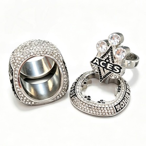 Anillo de Campeonato WNBA Las Vegas Aces 2025 con Incrustaciones de Diamantes de Imitación, Anillo Deportivo para Fanáticos, Joyería de Moda al por Mayor - Product Image 6